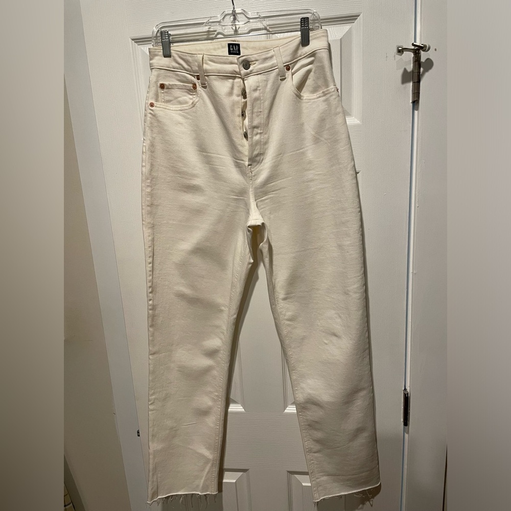 Gap “Curvy” High-rise Cheeky Straight Jeans (10T)